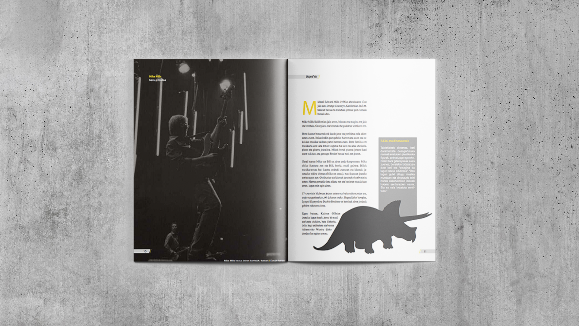 Magazine layout design